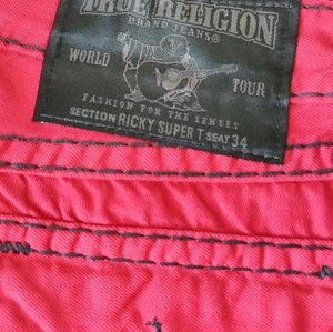 True Religion Ricky Super T Seat 34 Waist Size 33